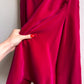 Stunning 1960s Magenta Velvet Party Dress (M)