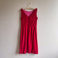 Stunning 1960s Magenta Velvet Party Dress (M)