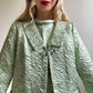 1960s Metallic Mint Dress and Coat Set (M/L)