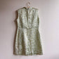 1960s Metallic Mint Dress and Coat Set (M/L)