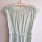 1960s Mint Nightgown With Micro Pleats (S/M)