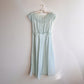 1960s Mint Nightgown With Micro Pleats (S/M)