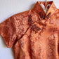 1960s Muted Orange Silk Cheongsam Dress (XS/S)