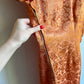 1960s Muted Orange Silk Cheongsam Dress (XS/S)