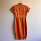 1960s Muted Orange Silk Cheongsam Dress (XS/S)