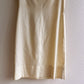 1960s Palest Yellow Buttoned Dress With Blue Trim (S)