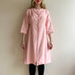 Mod 1960s Bubblegum Pink Buttoned Coat (S/M)
