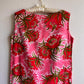 1960s Pink Flowers Hawaiian Summer Dress (S/M)