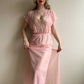 1960s Pale Pink Nightgown With Short Sleeves (S/M)