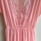 1960s Pale Pink Nightgown With Short Sleeves (S/M)