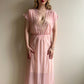 1960s Pale Pink Nightgown With Short Sleeves (S/M)