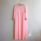 1960s Pink Nightgown and Bed Jacket With Lace Trim (S/M)