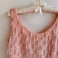 Stunning 1960s Baby Pink Sequined Blouse (S/M)