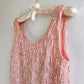 Stunning 1960s Baby Pink Sequined Blouse (S/M)