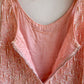 Stunning 1960s Baby Pink Sequined Blouse (S/M)