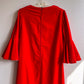 Stunning 1960s Red Velvet Dress With Eyelet Details (M)