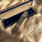 1960s Rhinestone Bracelet In Original Velvet Box