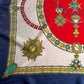 1960s Royal Jewels and Medals Silk Scarf