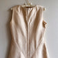 Glamorous 1960s Saks Fifth Avenue Ivory Silk Cocktail Dress (M)
