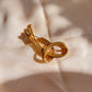 1960s Gold and Silver Mixed Metals Brooch