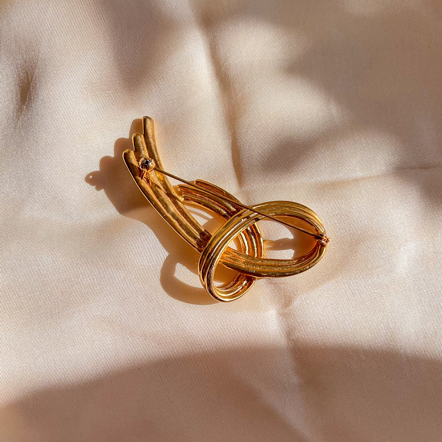 1960s Gold and Silver Mixed Metals Brooch