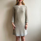 1960s Silver Metallic Long Sleeve Mod Dress (S/M)