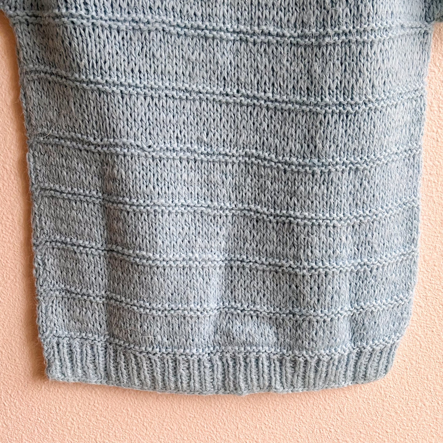 1960s Sky Blue Handknit Sweater (S/M)