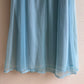 1960s Soft Blue Nylon Nightgown With White Lace (M/L)