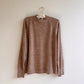 1960s Taupe Knit Mock Neck Sweater (M/L)