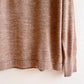 1960s Taupe Knit Mock Neck Sweater (M/L)