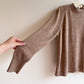 1960s Taupe Knit Mock Neck Sweater (M/L)
