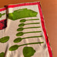 1960s Vera Pink and Green Silk Scarf