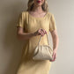 Retro 1960s Round White Beads Purse