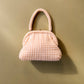 Retro 1960s Round White Beads Purse