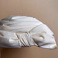 1960s White Fabric Hat With Bow