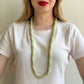 1960s Pale Green and White Beaded Necklace