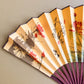 1960s Golden Yellow Silk Folding Fan