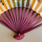 1960s Golden Yellow Silk Folding Fan