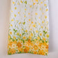 1960s Yellow Floral Print Spring Dress (M)