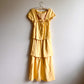 Darling 1960s Lemon Yellow Gown With Bows (XS/S)