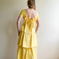 Darling 1960s Lemon Yellow Gown With Bows (XS/S)