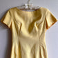 Darling 1960s Lemon Yellow Gown With Bows (XS/S)