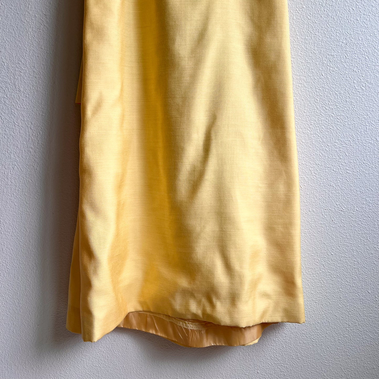 Darling 1960s Lemon Yellow Gown With Bows (XS/S)