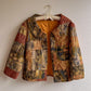 1970s Autumnal Patchwork Quilted Jacket (M)