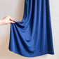 1970s Midnight Blue Maxi Dress With Floral Trim (S)