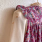 1970s Burgundy Florals Gunne Sax Dress (XXS)