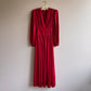 Stunning 1970s Burgundy Gown With Long Sleeves (S/M)