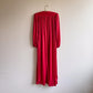 Stunning 1970s Burgundy Gown With Long Sleeves (S/M)