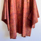 1970s Cinnamon Abstract Pattern Kimono (OSFM)