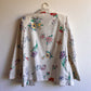 1970s Cream Blazer With Summer Florals (M/L)